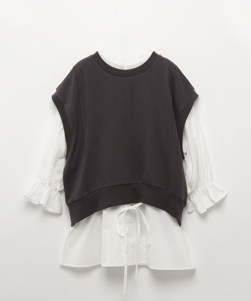 Heather（ヘザー）の「スウェットベスト＆チュニックＳＥＴ　942538（シャツ/ブラウス・レディース・ホワイト系その他/グレー系その他/ベージュ系その他・FREE）」の9枚目の写真