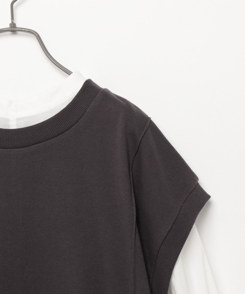 Heather（ヘザー）の「スウェットベスト＆チュニックＳＥＴ　942538（シャツ/ブラウス・レディース・ホワイト系その他/グレー系その他/ベージュ系その他・FREE）」の5枚目の写真