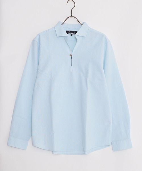 SILVER BULLET(シルバーバレット)の「『CavariA/キャバリア』パナマ長袖カプリシャツ(シャツ/ブラウス・メンズ・ブラック系その他/ベージュ系その他/ミント/ホワイト/ネイビー/ブルー系その他/ホワイト系その他/ピンク/ベージュ/ブラック/ブルー・M/L/XL)」の15枚目の写真