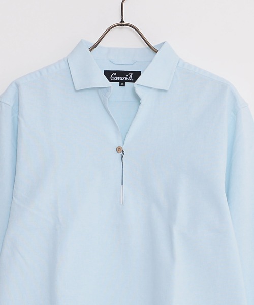 SILVER BULLET(シルバーバレット)の「『CavariA/キャバリア』パナマ長袖カプリシャツ(シャツ/ブラウス・メンズ・ブラック系その他/ベージュ系その他/ミント/ホワイト/ネイビー/ブルー系その他/ホワイト系その他/ピンク/ベージュ/ブラック/ブルー・M/L/XL)」の17枚目の写真