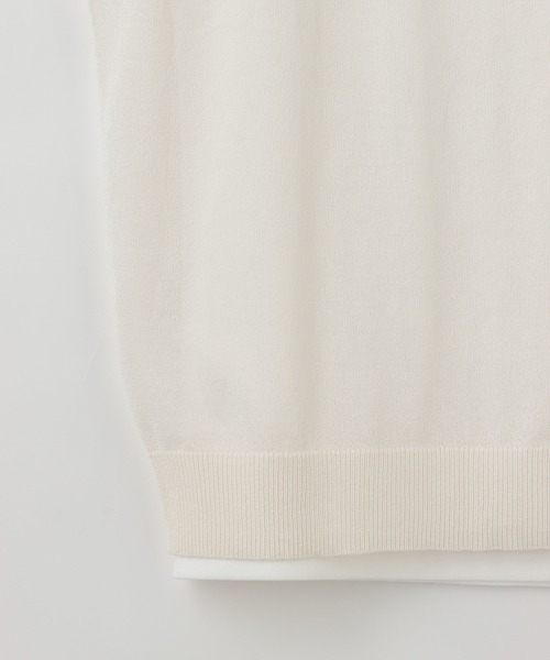 Honeys（ハニーズ）の「インナー付ノースリニット（ニット/セーター・レディース・パープル/ブラック/グリーン/ベージュ/アイボリー・L/S/M）」の22枚目の写真