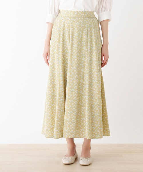 DRESKIP（ドレスキップ）の「◆花柄ゴアードスカート（スカート・レディース・ネイビー系/ライトイエロー系1/ホワイト系3・03/02）」の10枚目の写真