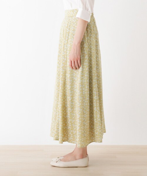 DRESKIP（ドレスキップ）の「◆花柄ゴアードスカート（スカート・レディース・ネイビー系/ライトイエロー系1/ホワイト系3・03/02）」の5枚目の写真