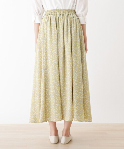 DRESKIP（ドレスキップ）の「◆花柄ゴアードスカート（スカート・レディース・ネイビー系/ライトイエロー系1/ホワイト系3・03/02）」の7枚目の写真