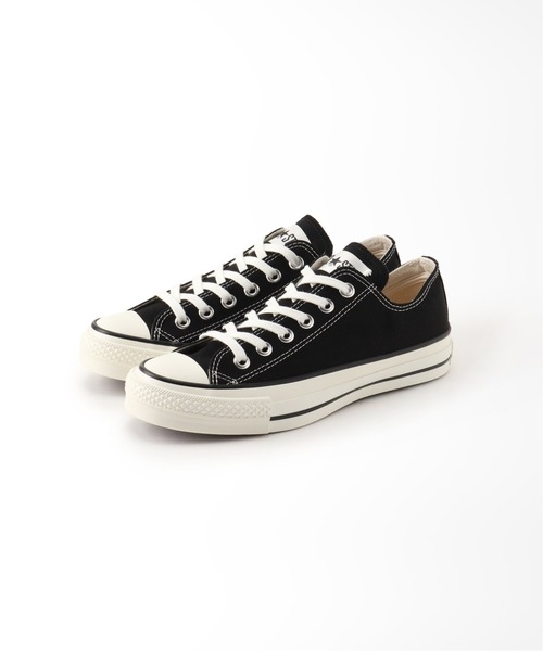 CONVERSE(コンバース)の「【CONVERSE/コンバース】 キャンバスオールスターJ OX:スニーカー(スニーカー・レディース・ホワイト/ブラック・23cm/23.5cm/24cm/24.5cm)」の1枚目の写真