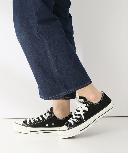 CONVERSE(コンバース)の「【CONVERSE/コンバース】 キャンバスオールスターJ OX:スニーカー(スニーカー・レディース・ホワイト/ブラック・23cm/23.5cm/24cm/24.5cm)」の4枚目の写真