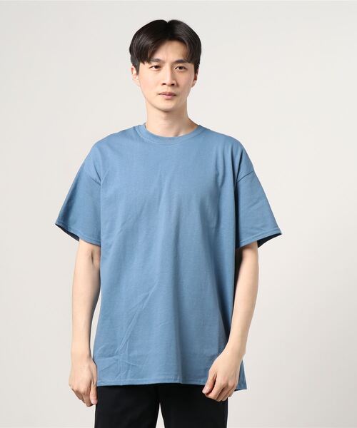 GILDAN(ギルダン)の「GILDAN/ ギルダン /6.0oz ウルトラコットン Tシャツ(Tシャツ/カットソー・メンズ・グレー/ブラック/グリーン/インディゴブルー/ホワイト/ベージュ/モカ・MEDIUM/LARGE/X-LARGE/SMALL)」の11枚目の写真