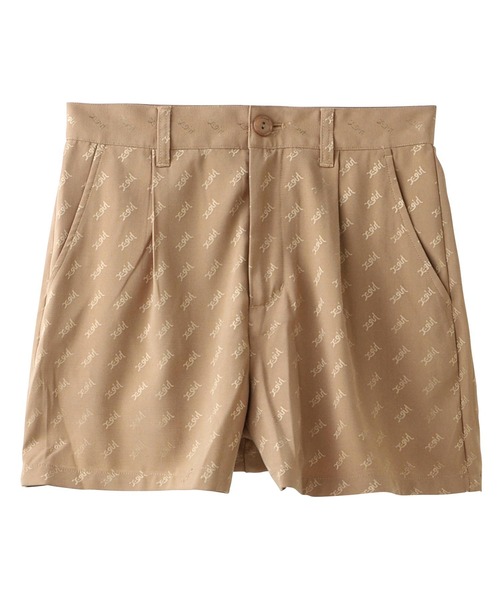 X-girl（エックスガール）の「MILLS LOGO JACQUARD SHORT PANTS（その他パンツ・レディース・ベージュ/ライトグリーン/ブラック・S/M/XS）」の5枚目の写真