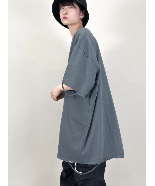 XU（エックスユー）の「【XU/エックスユー】damage tee/ダメージ Tシャツ シンプル インナー 重ね着（Tシャツ/カットソー・メンズ・ホワイト/ブラック/グレー・ONE SIZE）」の20枚目の写真