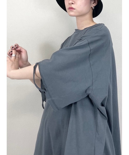 XU（エックスユー）の「【XU/エックスユー】damage tee/ダメージ Tシャツ シンプル インナー 重ね着（Tシャツ/カットソー・メンズ・ホワイト/ブラック/グレー・ONE SIZE）」の14枚目の写真