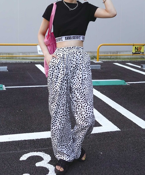 CORNERS（コーナーズ）の「ダルメシアン柄ワイドパンツ（その他パンツ・レディース・ホワイト/ベージュ・M/S）」の12枚目の写真