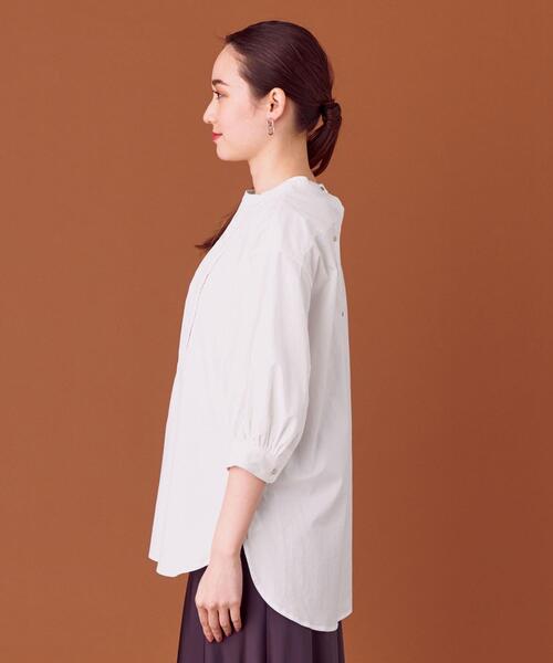 closet story(クローゼットストーリー)の「<closet story>□PO ピンタック チュニック ブラウス -手洗い可能-(シャツ/ブラウス・レディース・ホワイト/ブラック・FREE)」の9枚目の写真