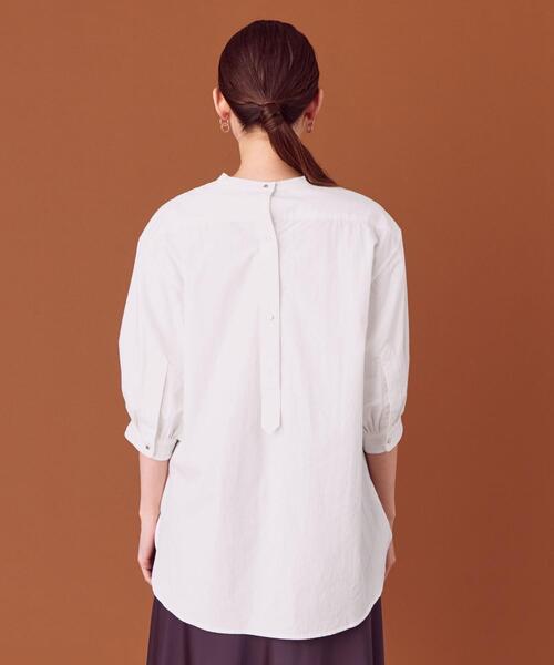 closet story(クローゼットストーリー)の「<closet story>□PO ピンタック チュニック ブラウス -手洗い可能-(シャツ/ブラウス・レディース・ホワイト/ブラック・FREE)」の5枚目の写真