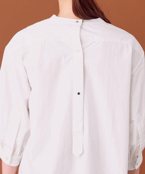 closet story(クローゼットストーリー)の「<closet story>□PO ピンタック チュニック ブラウス -手洗い可能-(シャツ/ブラウス・レディース・ホワイト/ブラック・FREE)」の7枚目の写真