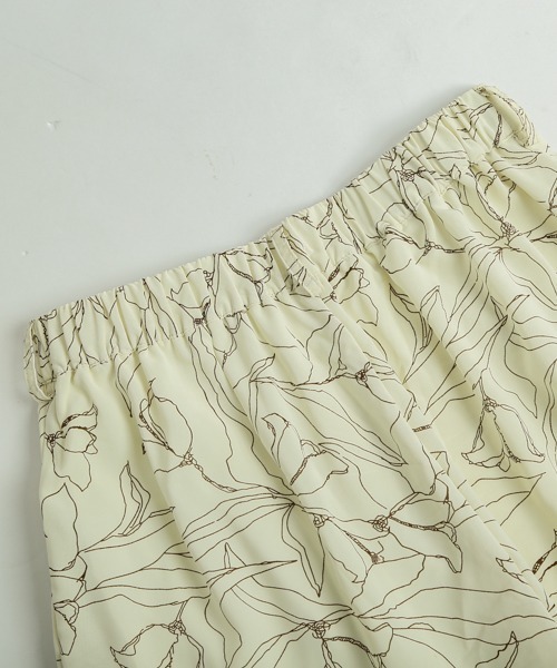 La-gemme(ラジェム)の「線画フラワー&マーブル柄パンツ(その他パンツ・レディース・ホワイト系その他/ブラック系その他/ブラック系その他2/ベージュ系その他2・M/L)」の12枚目の写真