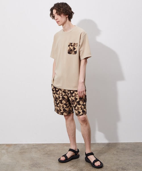 JUNRED（ジュンレッド）の「ウェーブワッフルプリントポケットT（Tシャツ/カットソー・メンズ・ホワイト/グレー/ブラック/ブルー系その他/ベージュ・M/L/LL）」の17枚目の写真