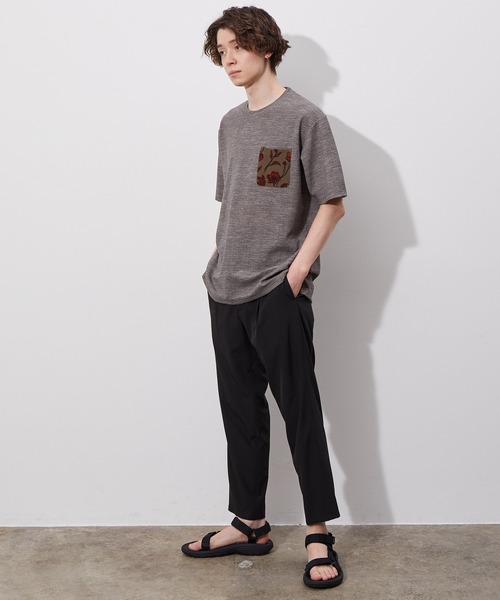 JUNRED（ジュンレッド）の「ウェーブワッフルプリントポケットT（Tシャツ/カットソー・メンズ・ホワイト/グレー/ブラック/ブルー系その他/ベージュ・M/L/LL）」の21枚目の写真