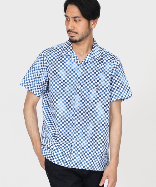 サイコバニー 半袖 チェック シャツ Psycho Bunny 日本