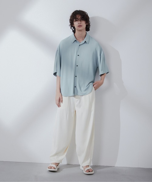 Loose/ルース（ルース）の「ドレープルーズ バルーンシェフパンツ（その他パンツ・メンズ・ブラック/オフホワイト・S/M/L）」の13枚目の写真