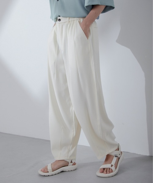 Loose/ルース（ルース）の「ドレープルーズ バルーンシェフパンツ（その他パンツ・メンズ・ブラック/オフホワイト・S/M/L）」の15枚目の写真