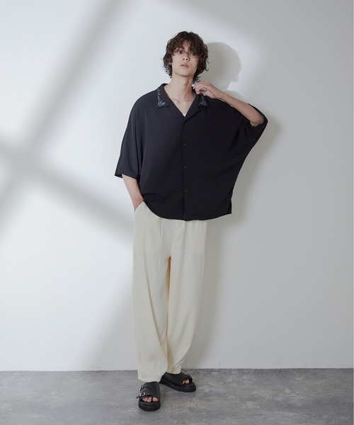 Loose/ルース（ルース）の「ドレープルーズ バルーンシェフパンツ（その他パンツ・メンズ・ブラック/オフホワイト・S/M/L）」の11枚目の写真