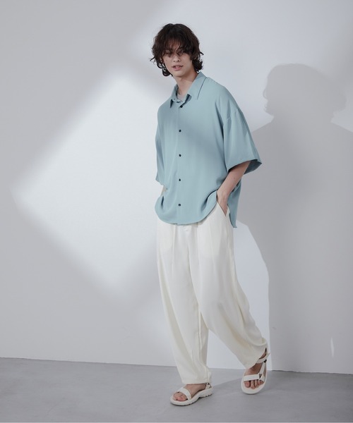 Loose/ルース（ルース）の「ドレープルーズ バルーンシェフパンツ（その他パンツ・メンズ・ブラック/オフホワイト・S/M/L）」の14枚目の写真