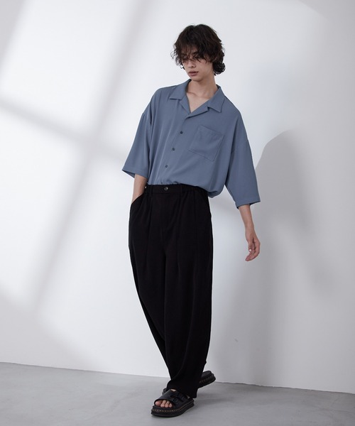 Loose/ルース（ルース）の「ドレープルーズ バルーンシェフパンツ（その他パンツ・メンズ・ブラック/オフホワイト・S/M/L）」の21枚目の写真