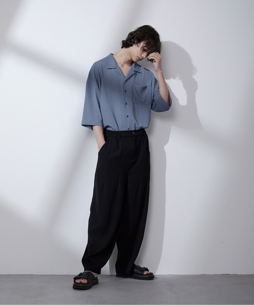 Loose/ルース（ルース）の「ドレープルーズ バルーンシェフパンツ（その他パンツ・メンズ・ブラック/オフホワイト・S/M/L）」の22枚目の写真