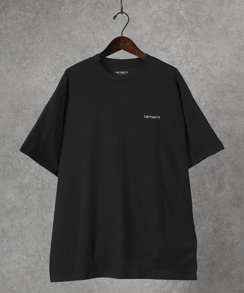 Carhartt WIP（カーハートダブリューアイピー）の「【Carhartt/カーハート】 ワンポイント ブランドネーム Tシャツ/ SCRIPT EMBROIDERY T-SHIRT/ビッグシルエット（Tシャツ/カットソー・メンズ・ダークオレンジ/ブラック/パープル/ホワイト・XL/M/L）」の12枚目の写真