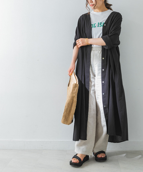 URBAN RESEARCH（アーバンリサーチ）の「コットンガウンワンピース（ワンピース・レディース・ラベンダー/ブラウン/ブラック・FREE）」の17枚目の写真