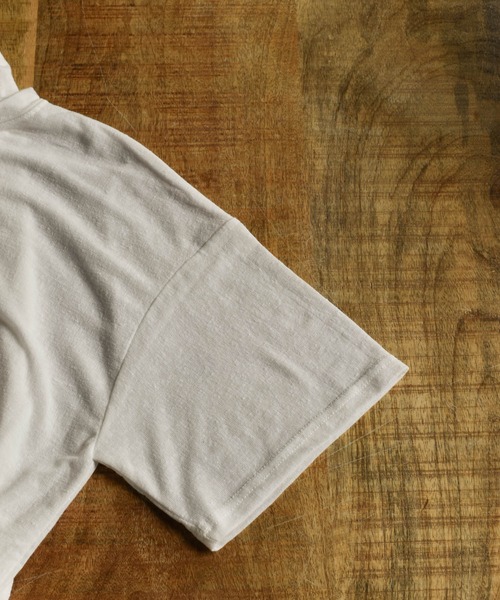 HWG_5（エイチダブルゴー）の「シアークルーネックカットソー（Tシャツ/カットソー・レディース・ホワイト/ブラック/カーキ/イエロー/オレンジ/ベージュ・FREE）」の8枚目の写真