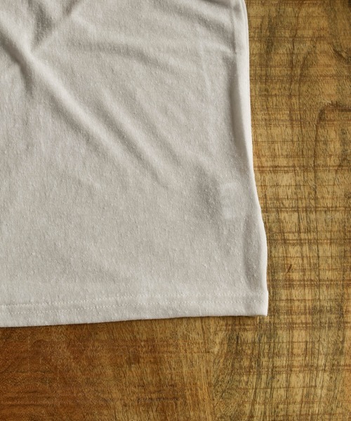 HWG_5（エイチダブルゴー）の「シアークルーネックカットソー（Tシャツ/カットソー・レディース・ホワイト/ブラック/カーキ/イエロー/オレンジ/ベージュ・FREE）」の7枚目の写真