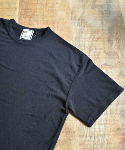 HWG_5（エイチダブルゴー）の「シアークルーネックカットソー（Tシャツ/カットソー・レディース・ホワイト/ブラック/カーキ/イエロー/オレンジ/ベージュ・FREE）」の12枚目の写真