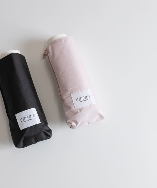 ameme（アメメ）の「ameme　ポートリー遮光遮熱付き折畳傘（長傘・レディース・ホワイト/ライトブルー/ブラック/ピンク・FREE）」の12枚目の写真