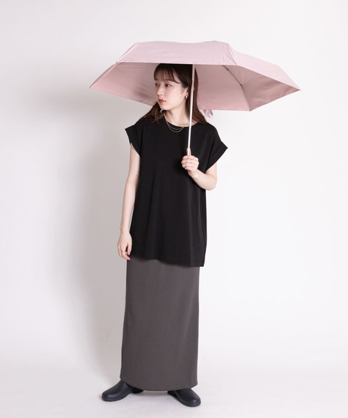 ameme（アメメ）の「ameme　ポートリー遮光遮熱付き折畳傘（長傘・レディース・ホワイト/ライトブルー/ブラック/ピンク・FREE）」の15枚目の写真