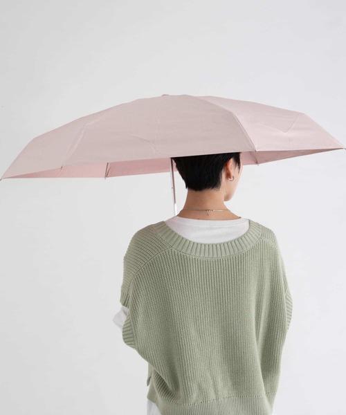 ameme（アメメ）の「ameme　ポートリー遮光遮熱付き折畳傘（長傘・レディース・ホワイト/ライトブルー/ブラック/ピンク・FREE）」の17枚目の写真