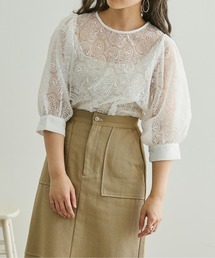 Ambre Neige | 【前後２WAY】オーガンジーシアーブラウス／WEB/EC限定商品(シャツ/ブラウス)