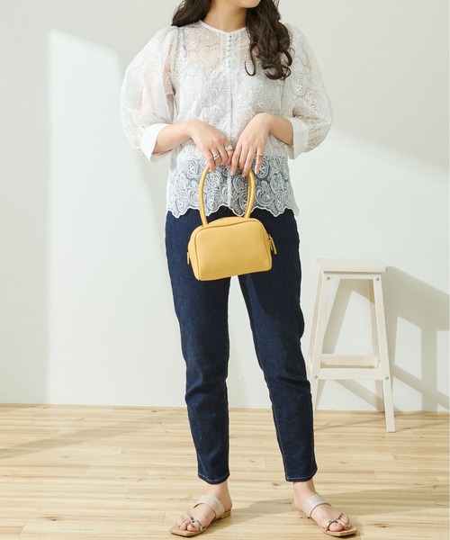 Ambre Neige（アンブルネージュ）の「【前後２WAY】オーガンジーシアーブラウス／WEB/EC限定商品（シャツ/ブラウス・レディース・ホワイト系1/ホワイト系2/アイボリー系1/アイボリー系2・FREE）」の7枚目の写真