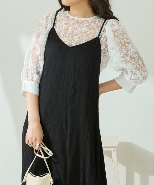 Ambre Neige（アンブルネージュ）の「【前後２WAY】オーガンジーシアーブラウス／WEB/EC限定商品（シャツ/ブラウス・レディース・ホワイト系1/ホワイト系2/アイボリー系1/アイボリー系2・FREE）」の22枚目の写真