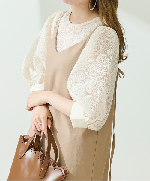 Ambre Neige（アンブルネージュ）の「【前後２WAY】オーガンジーシアーブラウス／WEB/EC限定商品（シャツ/ブラウス・レディース・ホワイト系1/ホワイト系2/アイボリー系1/アイボリー系2・FREE）」の14枚目の写真