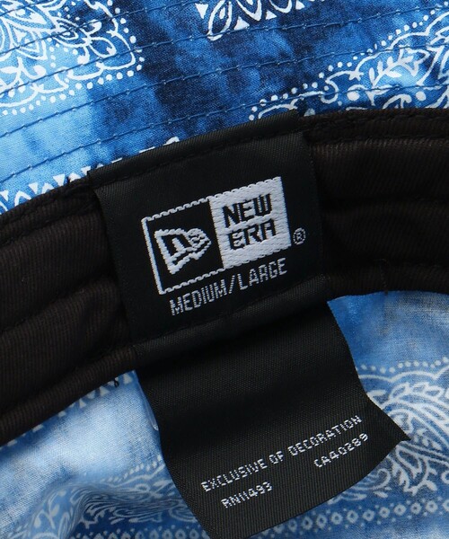NEW ERA（ニューエラ）の「NEW ERA/ニューエラ バケットハット バンダナプリント（ハット・メンズ・ブラック/ブルー・ﾌﾘ-）」の6枚目の写真