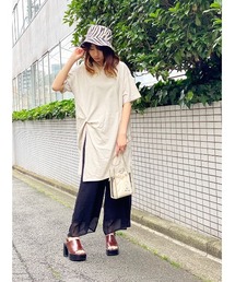 one way | サイドねじれTシャツ(Tシャツ/カットソー)