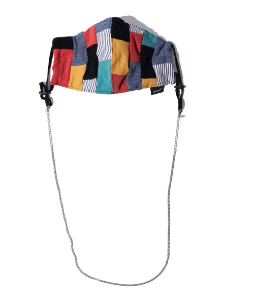 glamb（グラム）の「Double chain mask holder / ダブルチェーンマスクホルダー（ネックレス・メンズ・シルバー・FREE）」の4枚目の写真