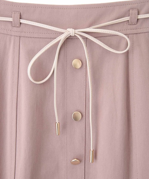 31 Sons de mode（トランテアン　ソン　ドゥ　モード）の「合皮ベルト付きデニムスカート（スカート・レディース・ピンク/インディゴブルー・38/36）」の3枚目の写真