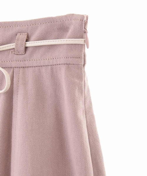 31 Sons de mode（トランテアン　ソン　ドゥ　モード）の「合皮ベルト付きデニムスカート（スカート・レディース・ピンク/インディゴブルー・38/36）」の5枚目の写真