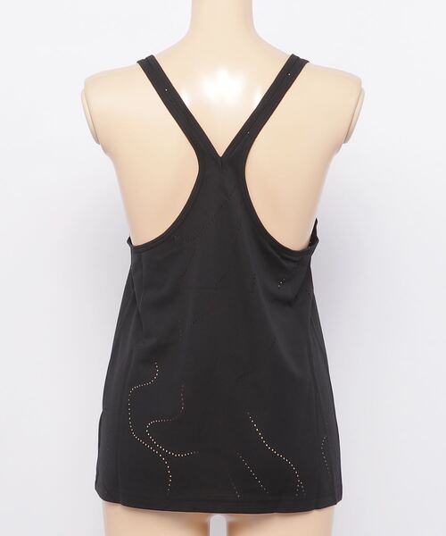 Reebok（リーボック）の「ユナイテッド バイ フィットネス パーフォレーテッド タンク トップ / United By Fitness Perforated Tank Top（タンクトップ・レディース・ブラック/ブルー・LARGE/MEDIUM/SMALL/X-SMALL/X-LARGE/XX-LARGE）」の4枚目の写真