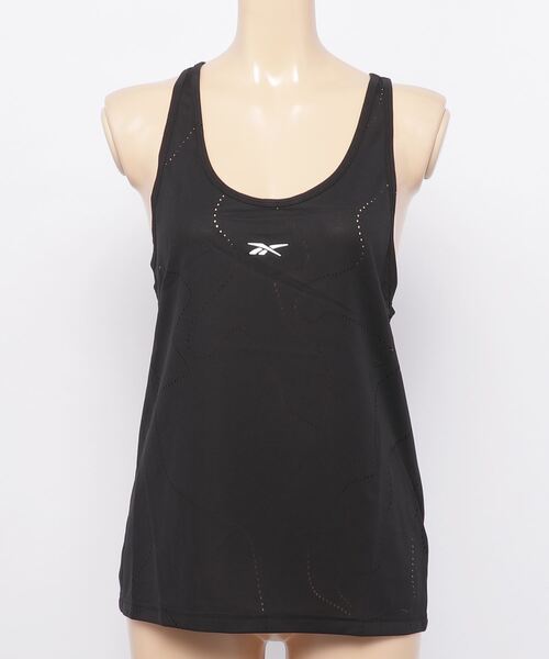 Reebok（リーボック）の「ユナイテッド バイ フィットネス パーフォレーテッド タンク トップ / United By Fitness Perforated Tank Top（タンクトップ・レディース・ブラック/ブルー・LARGE/MEDIUM/SMALL/X-SMALL/X-LARGE/XX-LARGE）」の12枚目の写真