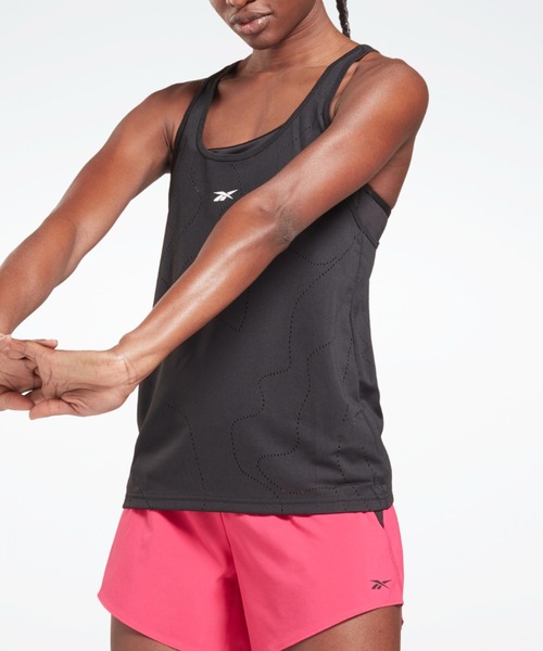 Reebok（リーボック）の「ユナイテッド バイ フィットネス パーフォレーテッド タンク トップ / United By Fitness Perforated Tank Top（タンクトップ・レディース・ブラック/ブルー・LARGE/MEDIUM/SMALL/X-SMALL/X-LARGE/XX-LARGE）」の10枚目の写真
