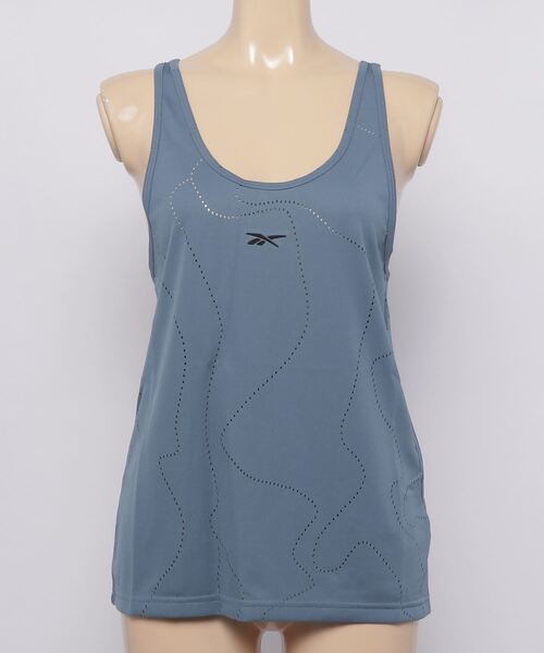 Reebok（リーボック）の「ユナイテッド バイ フィットネス パーフォレーテッド タンク トップ / United By Fitness Perforated Tank Top（タンクトップ・レディース・ブラック/ブルー・LARGE/MEDIUM/SMALL/X-SMALL/X-LARGE/XX-LARGE）」の11枚目の写真