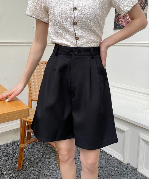 MAISON DE THERESE（メゾン ド テレーズ）の「ハイウエスト　ショート パンツ（その他パンツ・レディース・モカ/ブラック・S/M）」の13枚目の写真